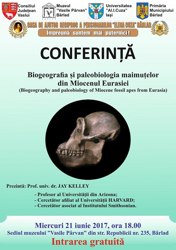 Conferința: "Biogeografia și paleobiologia maimuțelor din Miocenul Eurasiei"